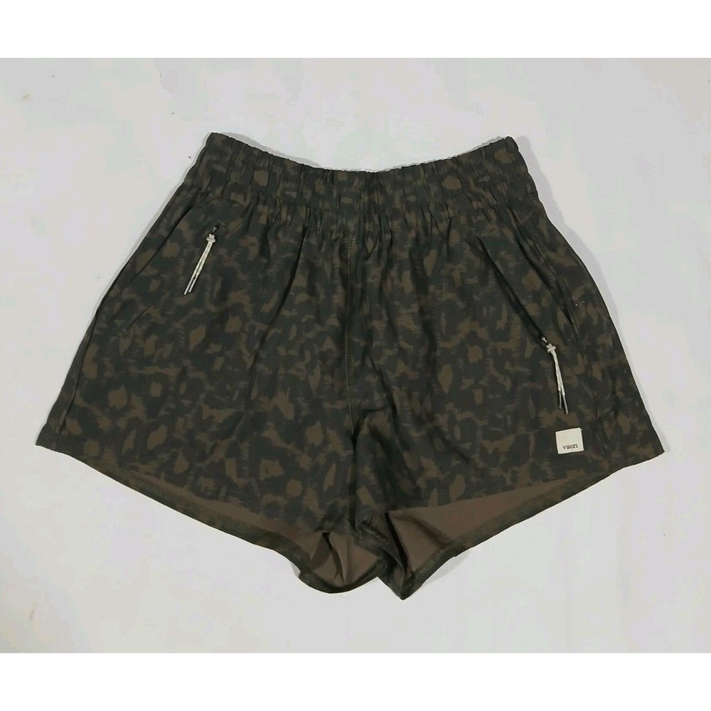 Vuori Dash Shorts 3" Size XS Leopard Print Athletic Running Training VW367